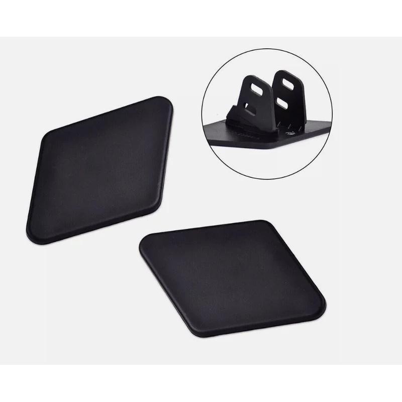 2pcs Bumper Headlight Washer Nozzle Cover Cap Black For BMW 3 Series E90 2005-09 Left 61678031307+Right 61678031308