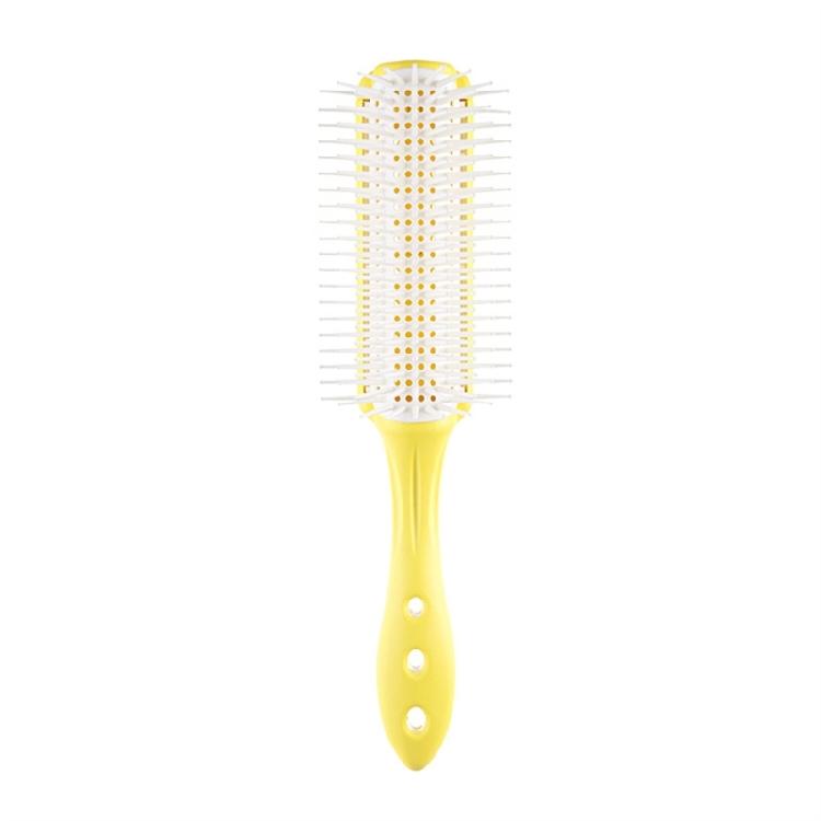 Curly Hair Brush Salon Hair Brush 9 Rows Hair Brush Practical Hair Comb Hair Styling Brush Detangle Hair Brush