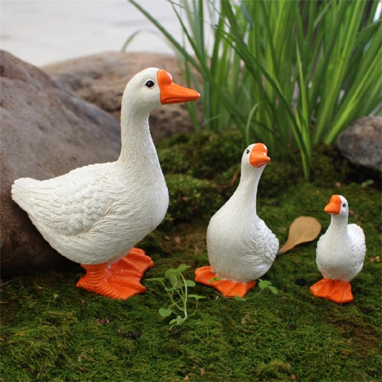 Simulations Geese Toy Summer Beach Landscape Garden MiniatureOrnaments