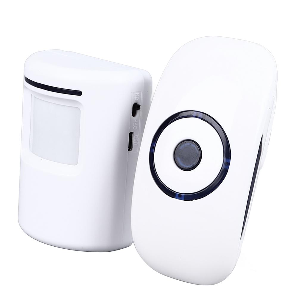 Motion Sensor Doorbell 36 Ringtones Volume Adjustable Wireless Infrared Body Sensor Door Entry Welcome Bell