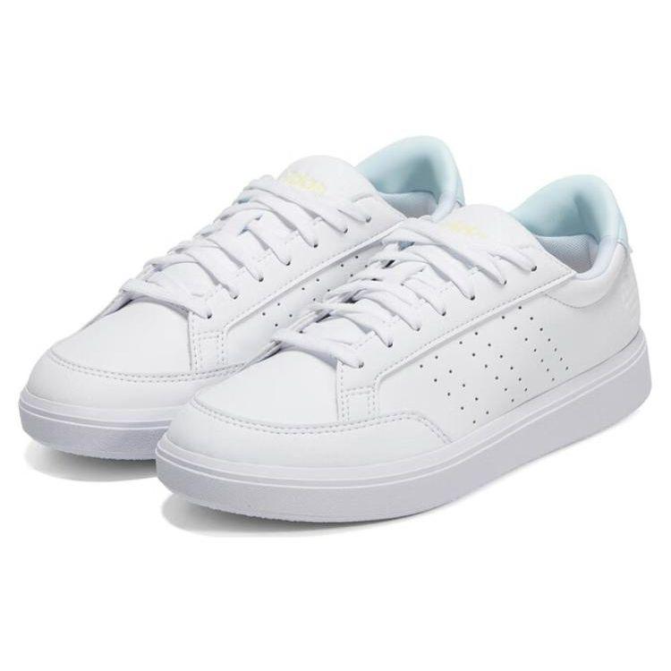 adidas Neo Nova Court Spw Wygodne Damskie Trampki Skate Niskie Białe Niebieskie GX1760