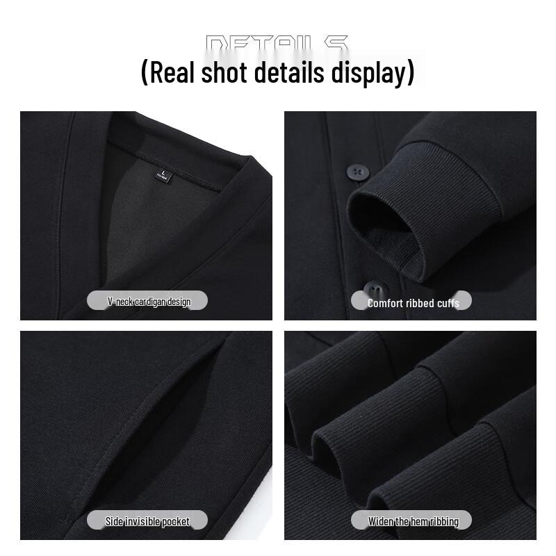 Jeanswest Herren V-Ausschnitt Strickjacke mit Knopfleiste