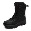 Plush Tactical Combat Boots Winter Snow Boots Hiking Sneakers Warm Work Tactical Shoes High-top Outdoor Tactical Boots