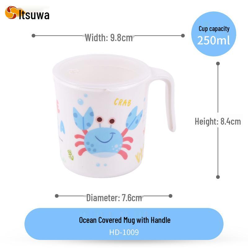 Wuhe Kids' Melamine Cartoon Compartment Tray, Baby Bowl, and Tableware Set