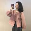 Women's Luxury Woolen Coat - Korean Style, Short Casual for Autumn/Winter 2026