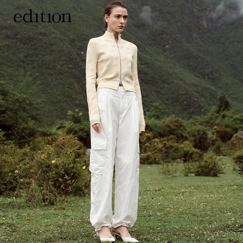 Edition E+ Light Lifestyle Series Logo Jacquard Knit Sports Jacket S (160)