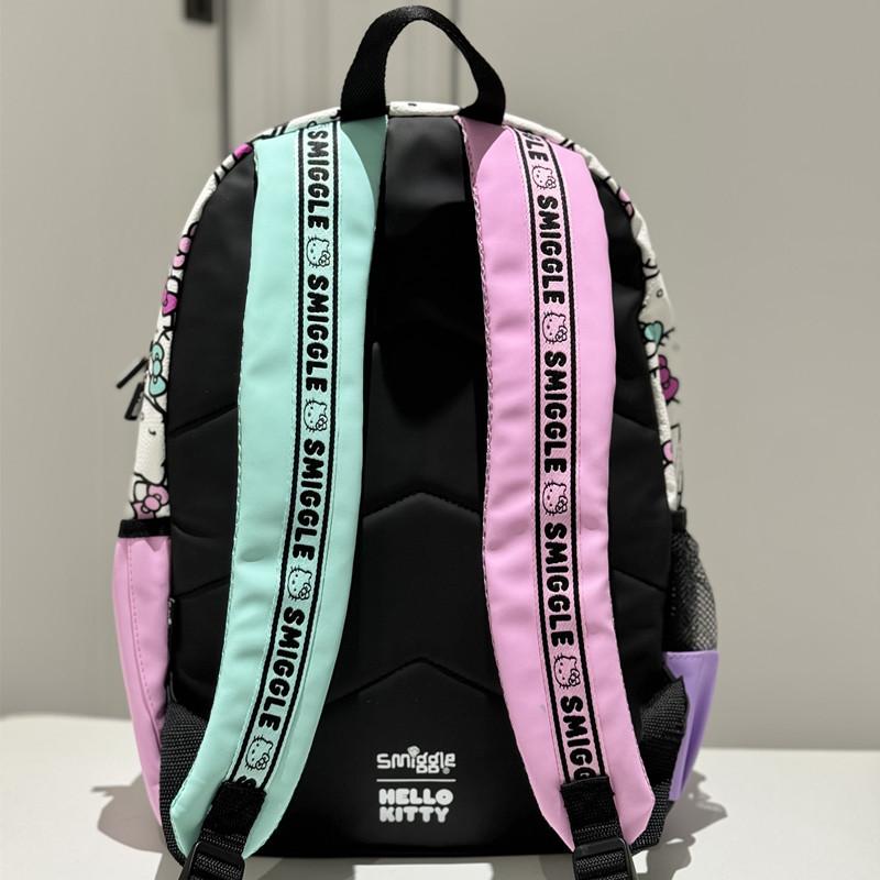 Smiggle Modrý Školní Batoh s Dvojitými Ramenními Popruhy pro 1.-6. třídu - Velký, Dekompresní, Multifunkční Batoh