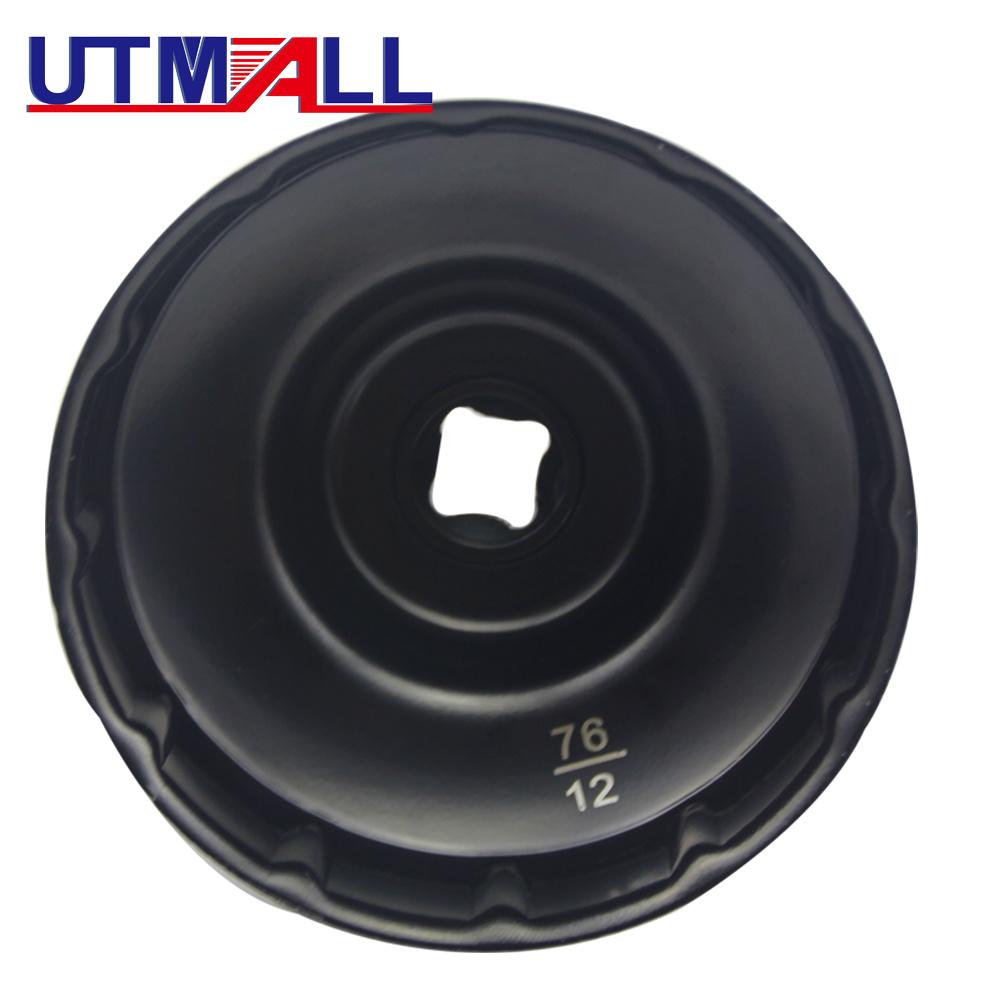76mm Oil Filter Wrench Removal Tool Spanner For Mercedes Benz Renault Wrench 3/8" Drive 12 Point