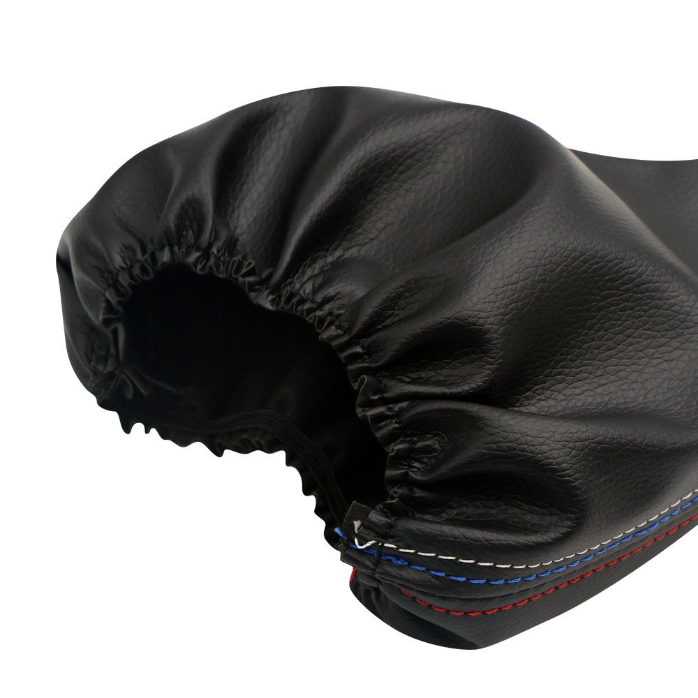 1 st Bil Växelspak Dammskydd Handboll Handbroms Växelspaksknopp Svart Läder Skyddskåpa För BMW 3-serien E36 E46 M3
