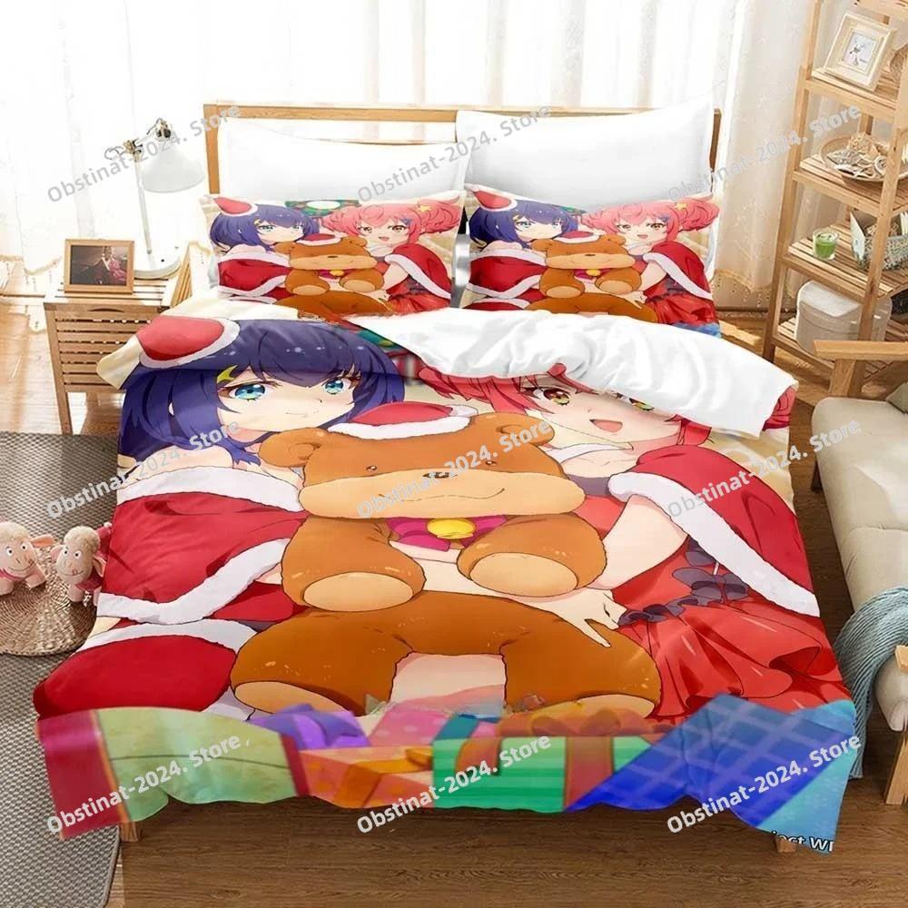 3D Print Anime Kawaii Girl World Dai Star Bedding Set Printed Duvet Cover Sheet Pillowcase Soft Quilt Cover Full Queen King Size