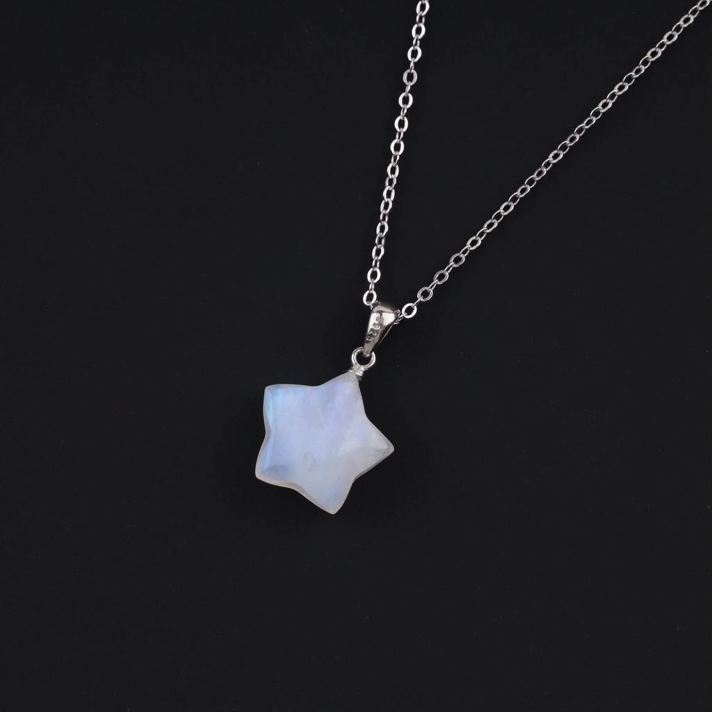 GAVU Star Moonstone Power Stone Necklace for Women [GAVU]