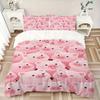 3pcs Animal-themed Piggy Pinky Soft and Comfortable Breathability, Bedding Set, Machine Washable, Suitable for All Seasons127