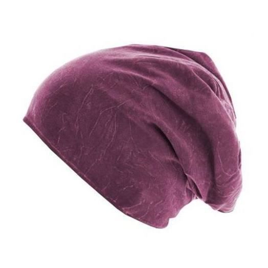 Bonnet Jersey Long Violet MASTERDIS Stonewashed URBAN CLASSICS