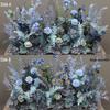 Large Wedding Aisle Runner with Silk Eucalyptus Flowers