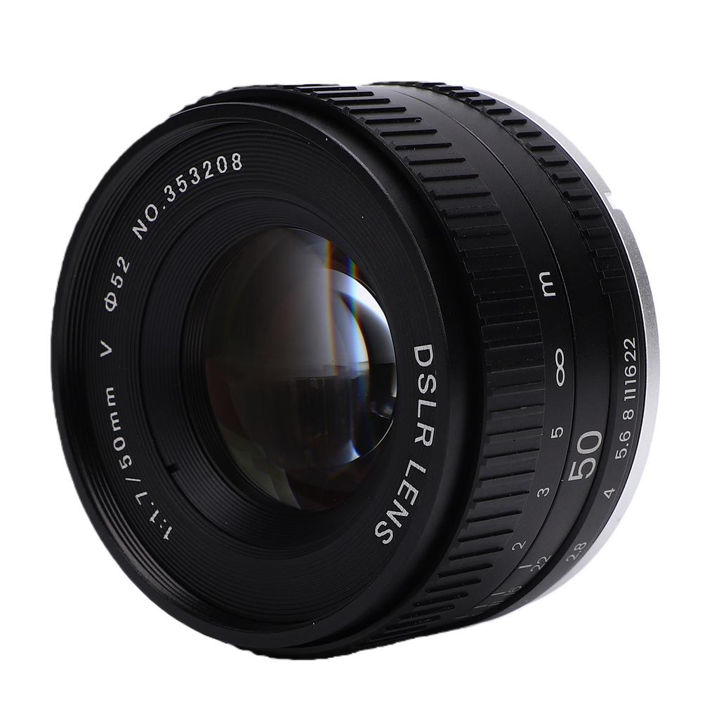 50mm F1.7 Festbrennweite Objektiv Passend für Pentax K1 K 1 Mark II Vollformatkamera Große Blende Manueller Fokus Kameraobjektiv Ersatz