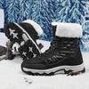 TUINANLE Winter Snow Boots Women Ankle Boots Men Shoes Motorcycle Boots Female