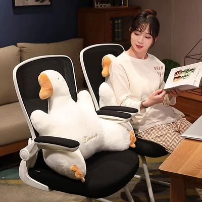 Cartoon Große Weiße Gans Taille Büro Sitzkissen Lendenkissen Zuhause Sofa Kissen Kissen Autokissen Lendenkissen