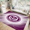 Portsmouth FC Design Crystal Velvet Carpet Cozy Non?Slip Printed Rug For Bedroom Living Room Entrance