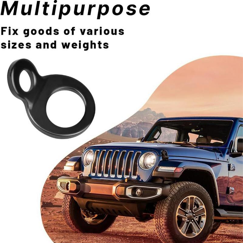 Tie Down Anchors Hook Car Carabiner Accessories 10X Stainless Steel Tie Down Hooks Car Tie Down Strap Rings Backpack Buckle 