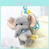Adorable Cartoon Elephant Plush Toy Keyring With Pp Cotton Filling For Backpacks