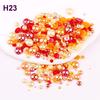 2mm-10mm Mixed Pearl & Resin AB Plated Half-Round ABS Imitation Pearl DIY Accessories