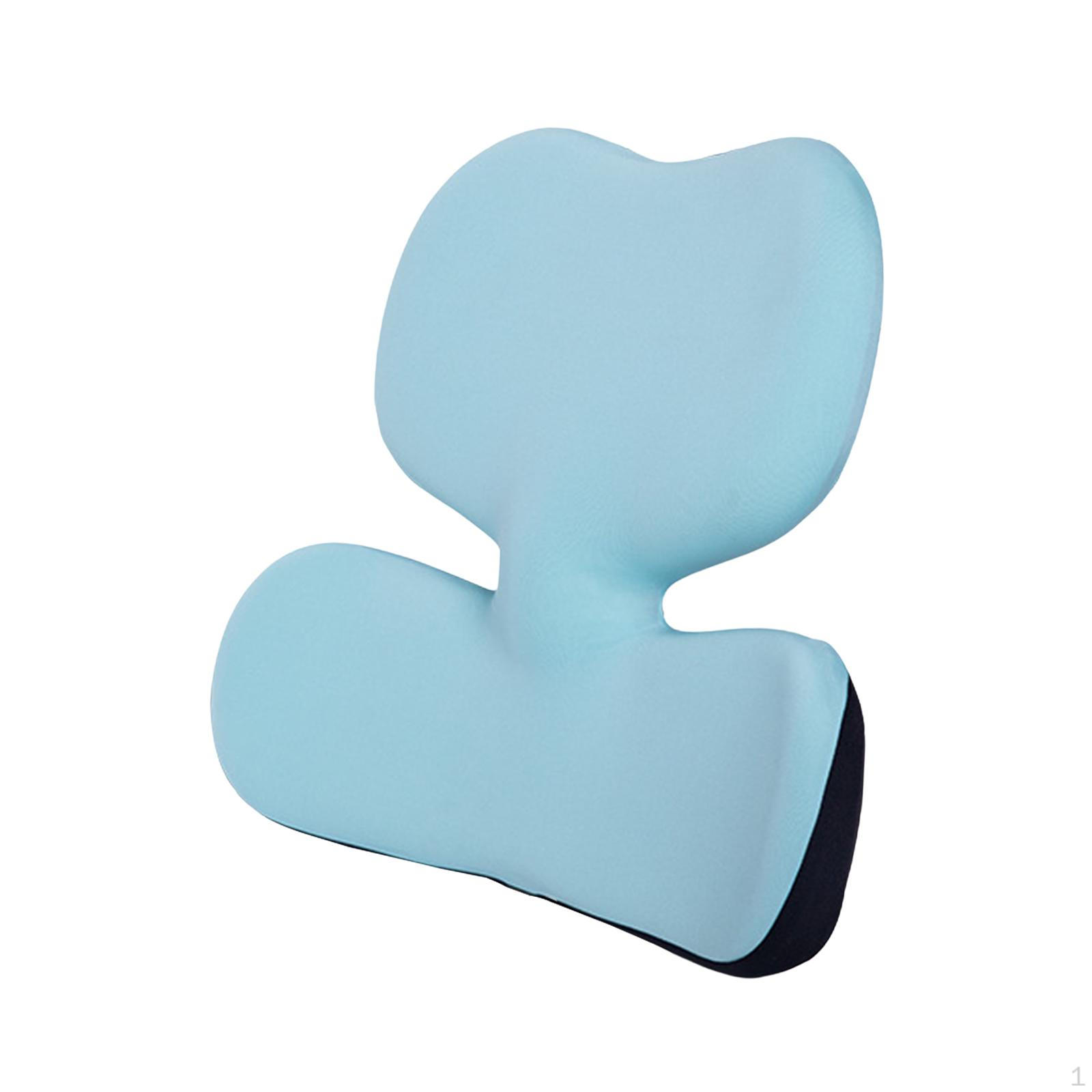 Подушка для поясничной поддержки Спинка стула Портативный Эргономичный дизайн Подушка из пены с эффектом памяти для дивана светло-синий 6980₽