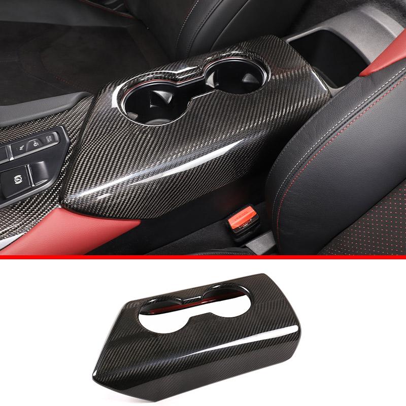 Real Carbon Fiber For Toyota Supra MK5 A90 2019-2025 Center Console Steering Wheel Interior Gear Decoration Mirror Trim Sticker