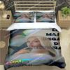 Fashion Spain Hot Female Singer B-bad G-Gyal Print Bedding Set Duvet Cover Comforter Bed  Youth Kids Girl Boys Luxury Gift