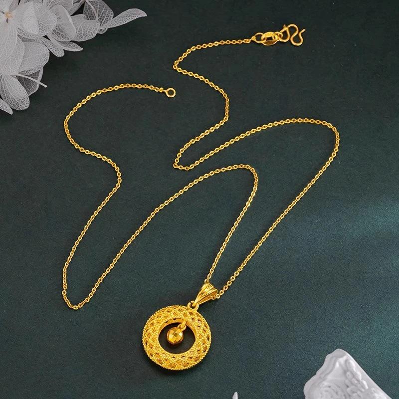 Xiaohongshu Bestseller: Silk Hollow Transfer Bead Peace Buckle Pendant for Women