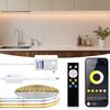 Bluetooth CCT COB LED Strip Light 2700K-6500K Dimmable Lamp LED Tape App Control For Room Kitchen Decor Lighting 24V 2M 5M