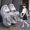 Cute Girls Shoes Mesh Closed-Toe Sport Sandals New Style Fashion Sneakers for Older Kids, Toddler Casual Shoes for Girls