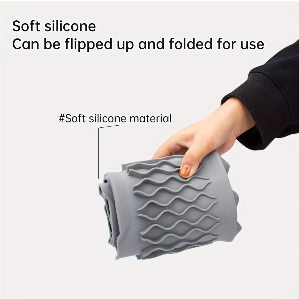 Silicone Kitchen Sink Splash Pad Slope Design Sink Protectors Mat Faucet Splash Guard  Bathroom