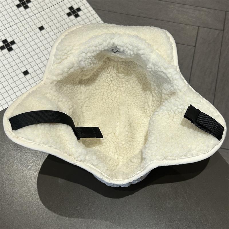 Velvet Lei Feng Hat Unisex Winter Thickened Velvet Lamb Wool Warm Ear Protection Hat Outdoor Ski Cycling Hats