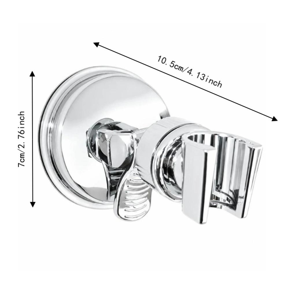 2 Pack Electroplated Shower Head Bracket with Suction Cup Sprayer Holder  Shower Room