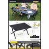 Folding Metal Carbon Steel Roll-up Camping Table and Chair Set