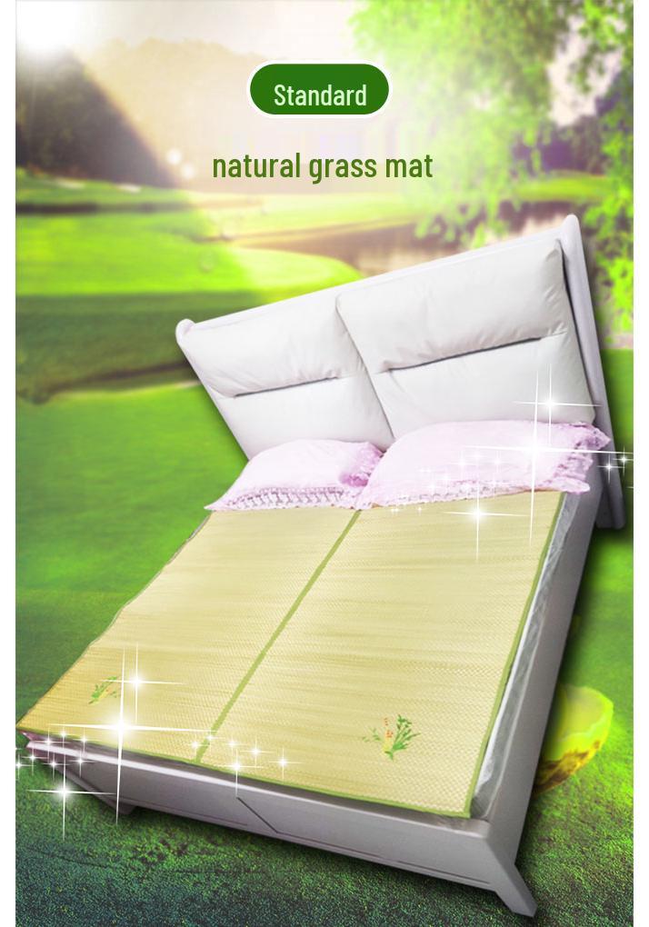 Chinese Style Thickened Foldable Straw Mat with Free Shipping - Customizable for Dorms, Traditional & Natural Design