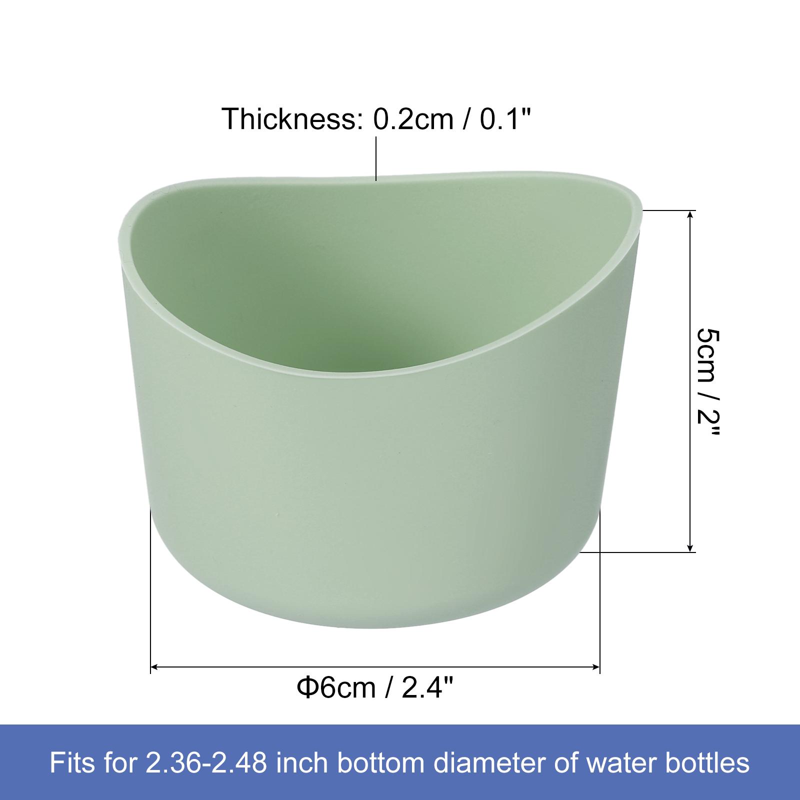

2pcs Protective Silicone Boot Sleeve for 12-24 oz Water Bottle Bottom Silicone Anti-Slip Sleeve Cover Irregular Shape Cup