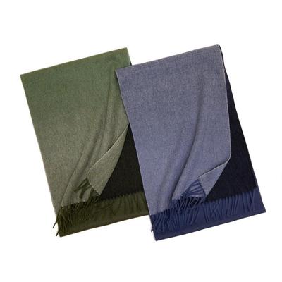 2025 Men's & Women's Gradient Wool Scarf - Versatile, Warm 100% Pure Wool Shawl