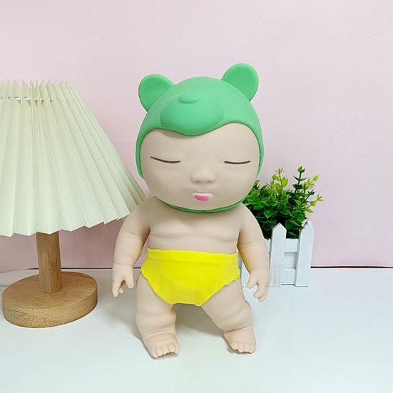 Baby Doll Squeeze Toy Teens Adults Anxiety Stress Relief Doll Fidget Toy Sand Filled Soft TPR Calming Doll Sensory Toy