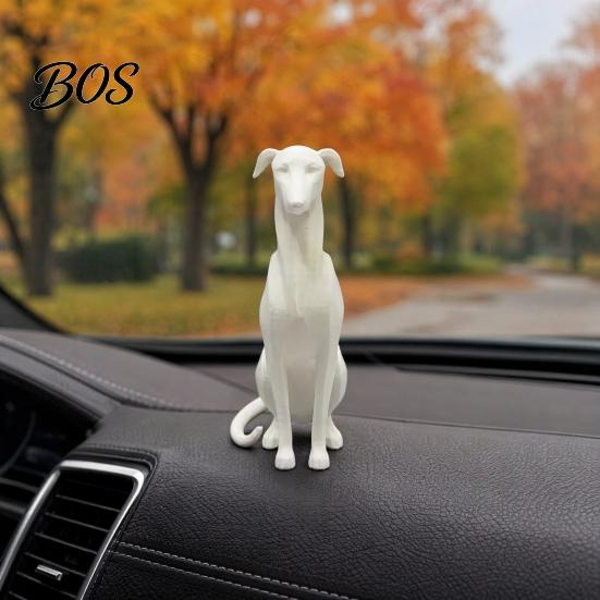 3D Printed Pet Model Huibiti Dog Figurine, Simulated Sitting Shape Model, Delicate Hair Small Decor Texture, One-Piece Molding, Mini Desktop Ornament