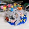 LOZ 8902 Animal World Birthday Party Koala Bear Balloon Pet Doll DIY Mini Diamond Blocks Bricks Building Toy for Children No Box
