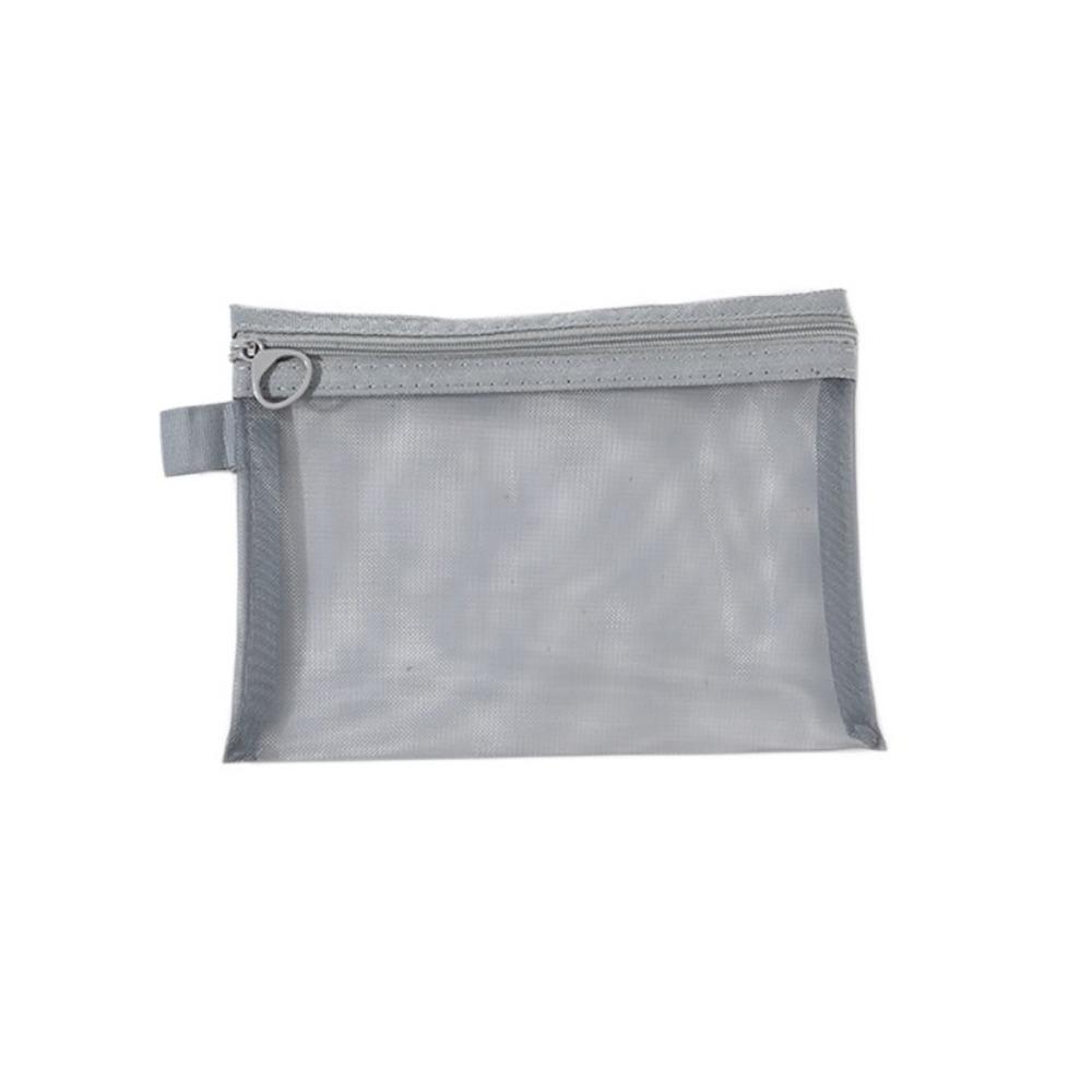 Handbags Transparent Cosmetic Bag With Zipper Mesh Mesh Pouch Toiletry Wash Bags Travel