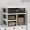 Connectable Plastic Shelf Set With Multiple Sections For Neat Home Or Office Use