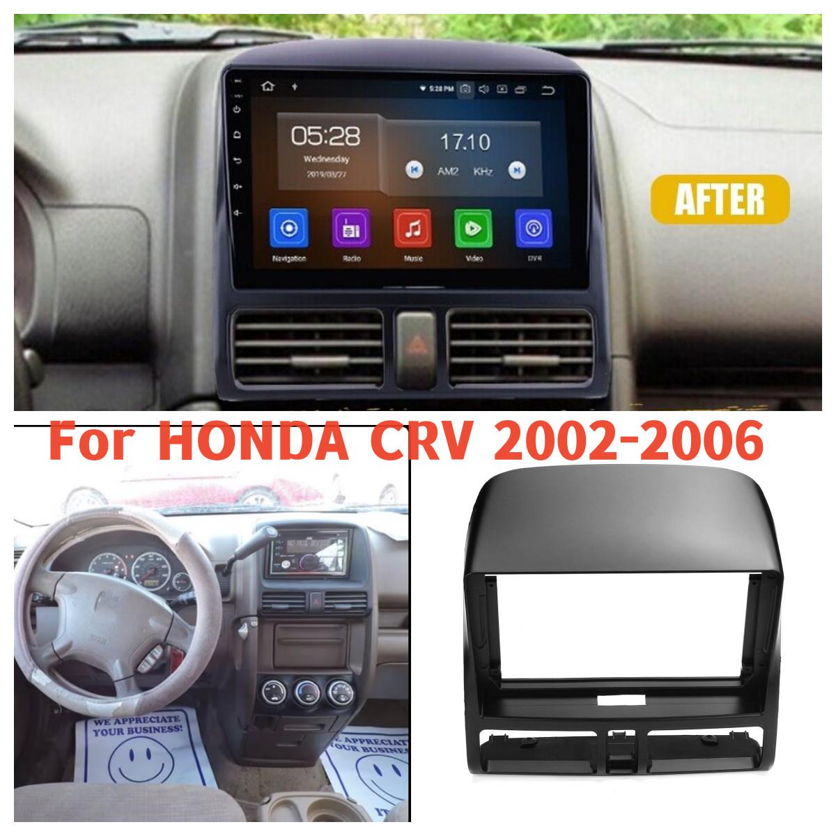 2 DIN Для HONDA CRV 2002-2006 Рамка-переходник для магнитолы, панель приборной панели, комплект отделки