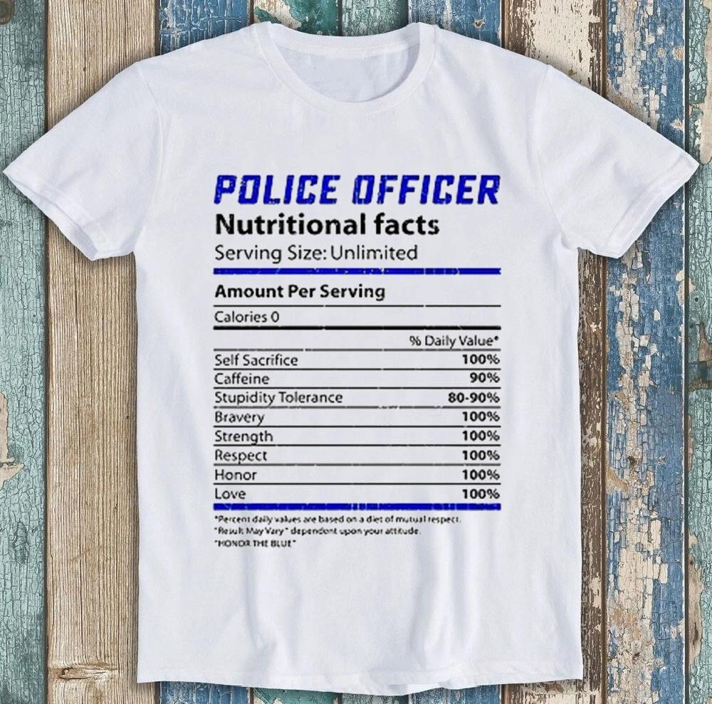 Police Officer Veteran Cop Sheriff RetireUnisext Medicine Funny Tee T Shirt 2130 S