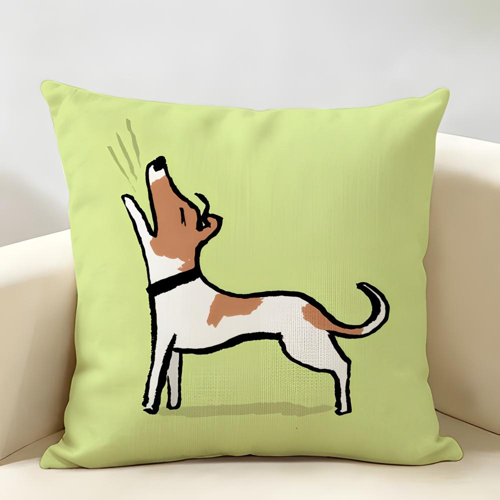 Aesthetic Art JJeanJullien Cushion Cover Natural Linen Organic Fabric DoubleSided Printing Room Sofa Decor Pillow Case