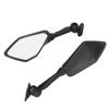 Pair Motorcycle Rear View Mirrors Folding Black Replacement for Ninja 300 250 ZX6R 636 300R EX300 ABS 2011‑2018