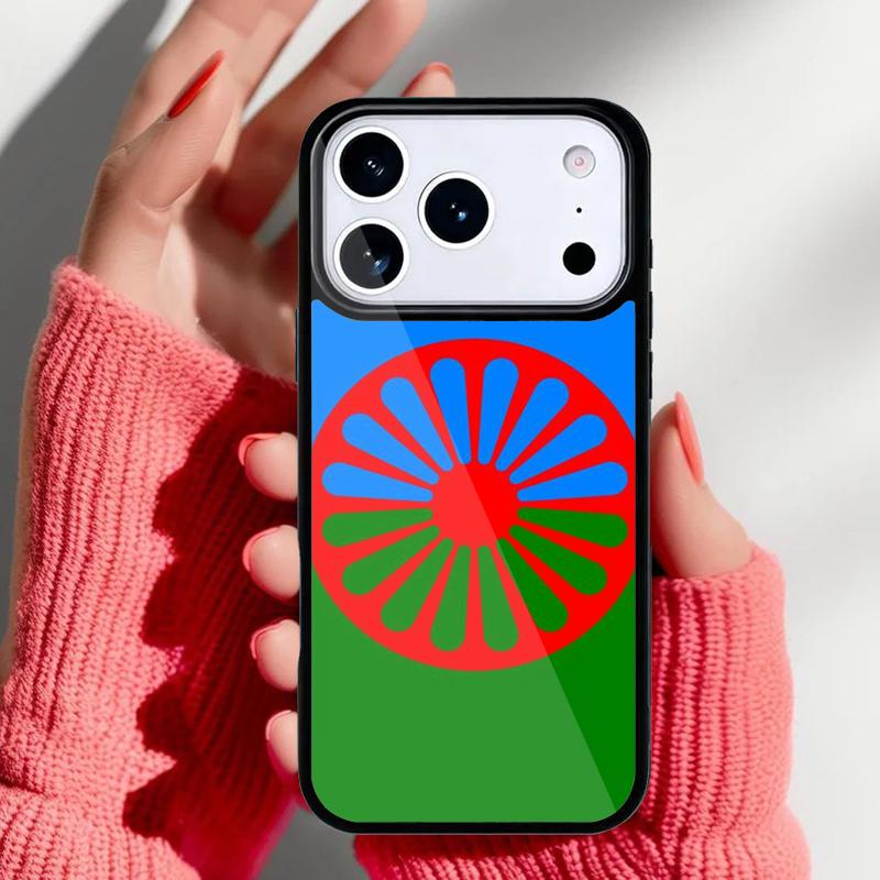 Gypsy Romani Roma Flag Print Phone Case for iPhone 17 16 15 14 13 Pro Max Back Cover for 12 11 Pro Coque
