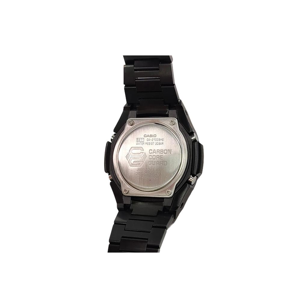 Casio Men Liquid Crystal,Analog Dual Display Series 44mm Black Watch GA-2100SKE-7A(Watch3--)
