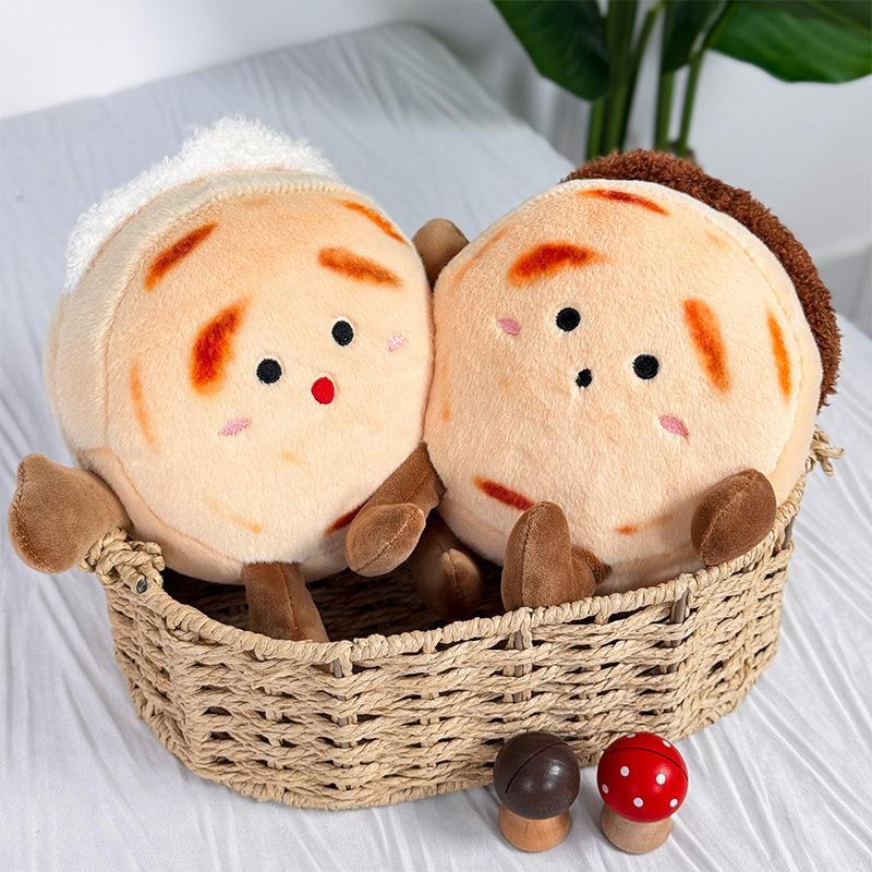 Creative Shanxi Roujiamo Plush Doll Cartoon Simulation Food Doll Eight Inch Catching Doll Doll Machine Doll